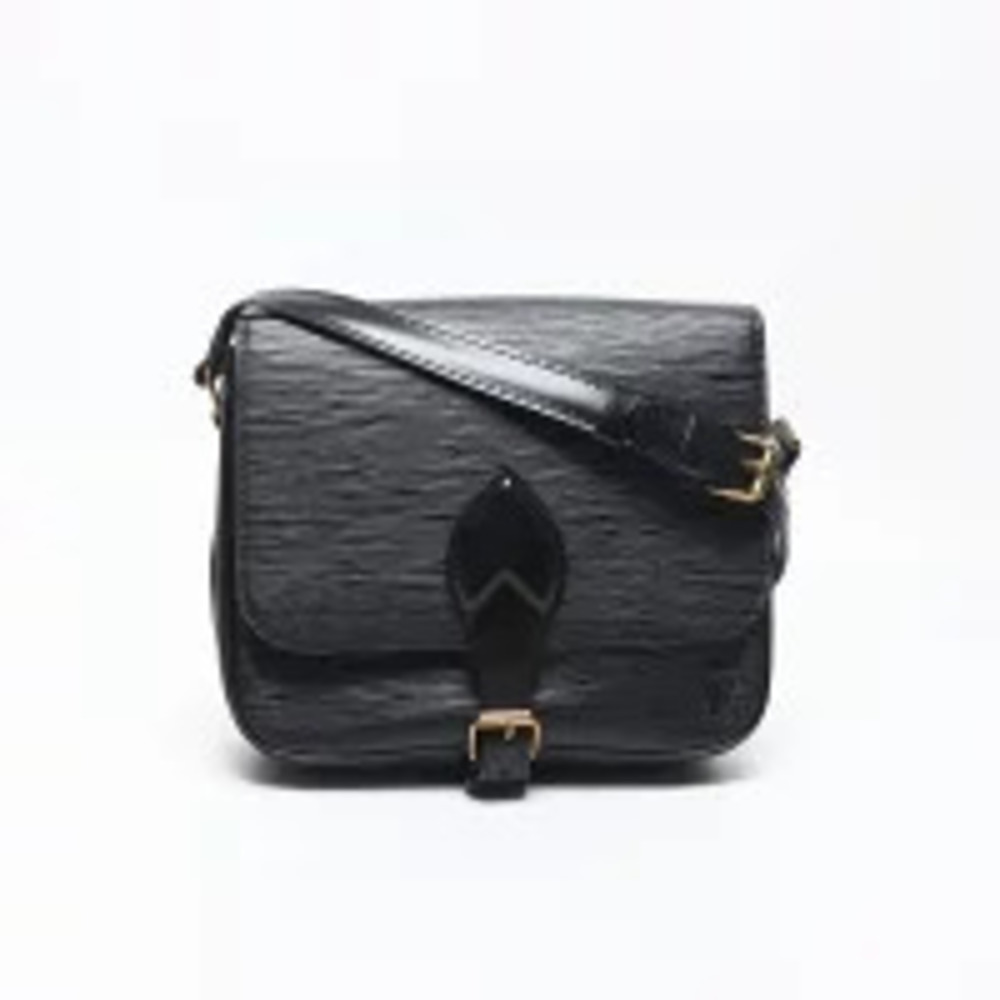 Louis Vuitton Black Shoulder Cartouchiere Epi Bag